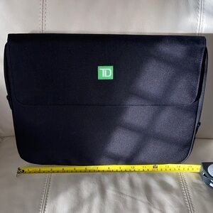 Black Laptop Sleeve with Green Logo